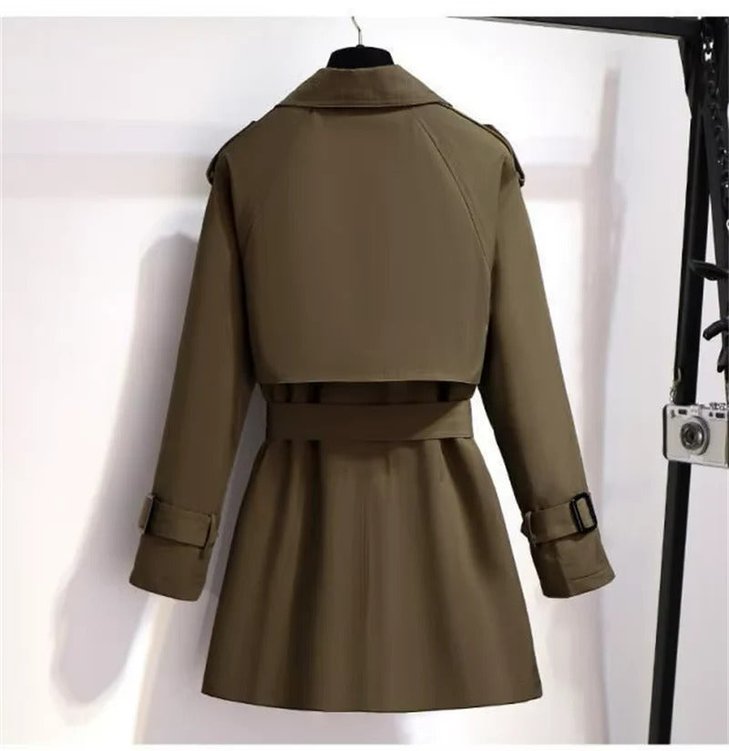 Selinda™ – Kort och Chic Trenchcoat för Damer