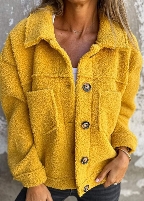 Cécile™ – Mysig Teddyjacka i Oversized Stil