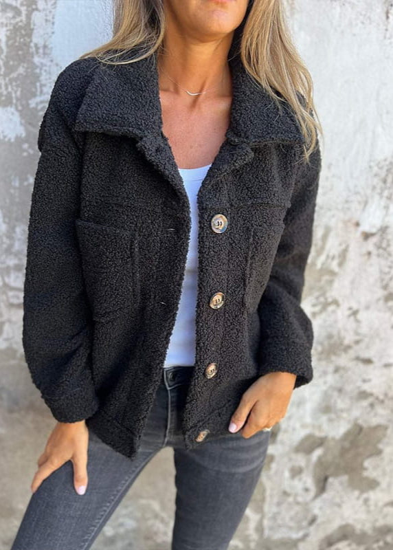 Cécile™ – Mysig Teddyjacka i Oversized Stil