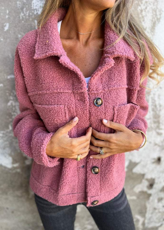 Cécile™ – Mysig Teddyjacka i Oversized Stil