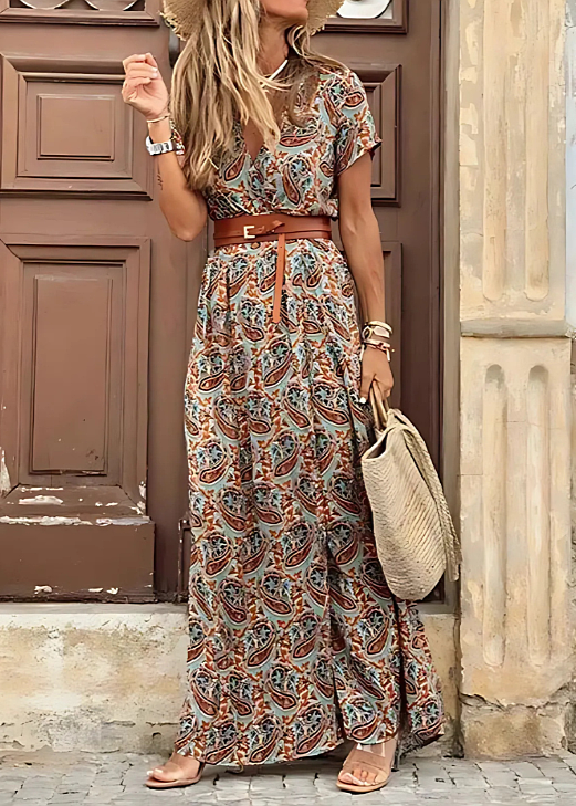 Freja™ – Somrig omlottklänning i boho-stil