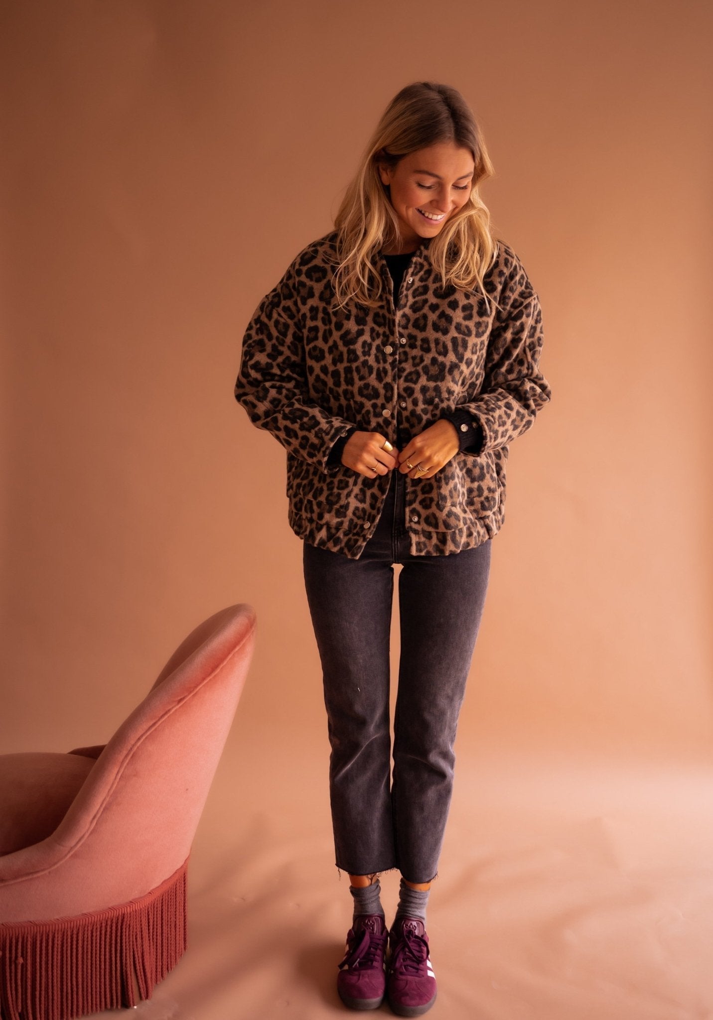 Selvina™ – Trendig Leopardjacka för Kvinnor