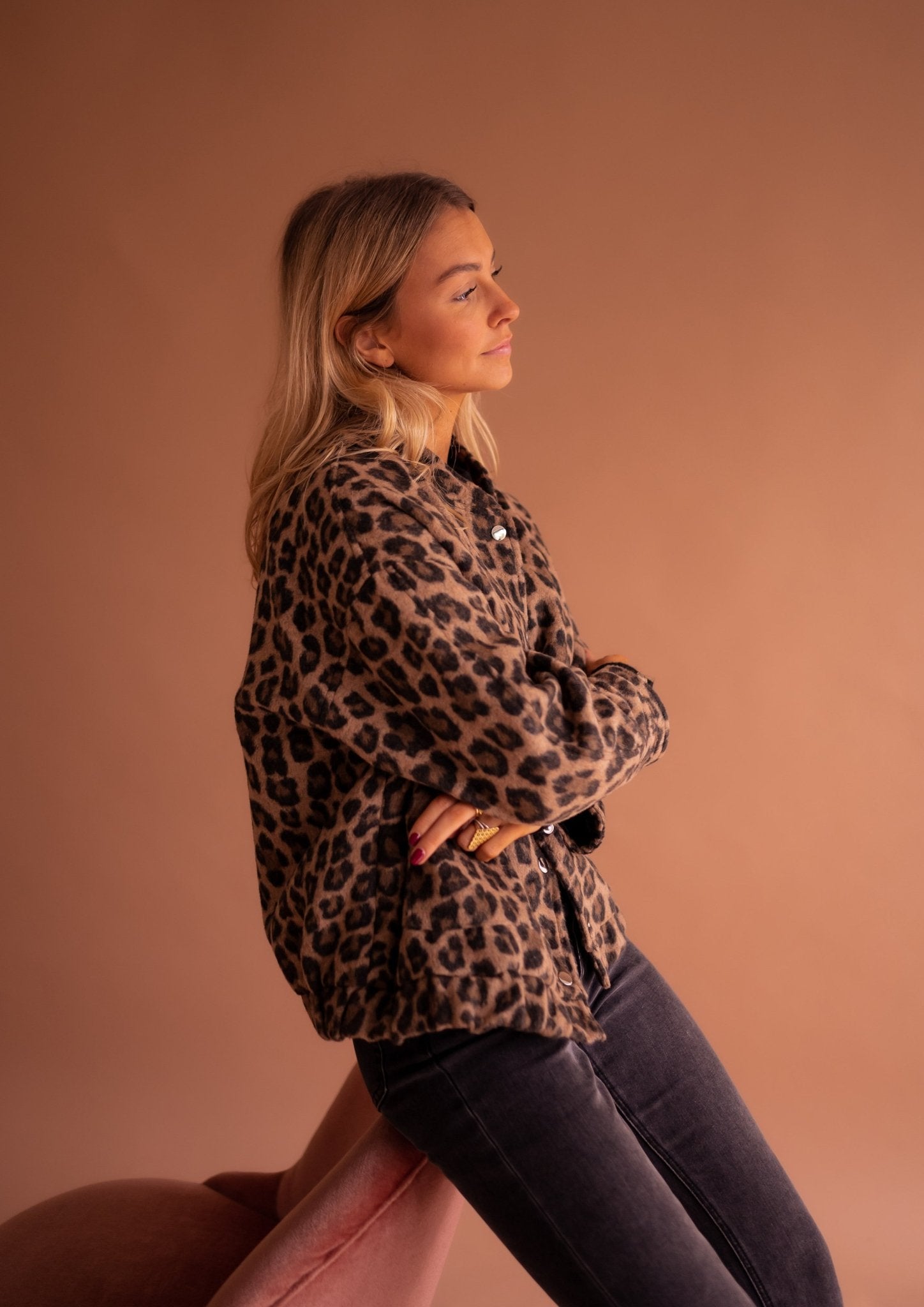 Selvina™ – Trendig Leopardjacka för Kvinnor