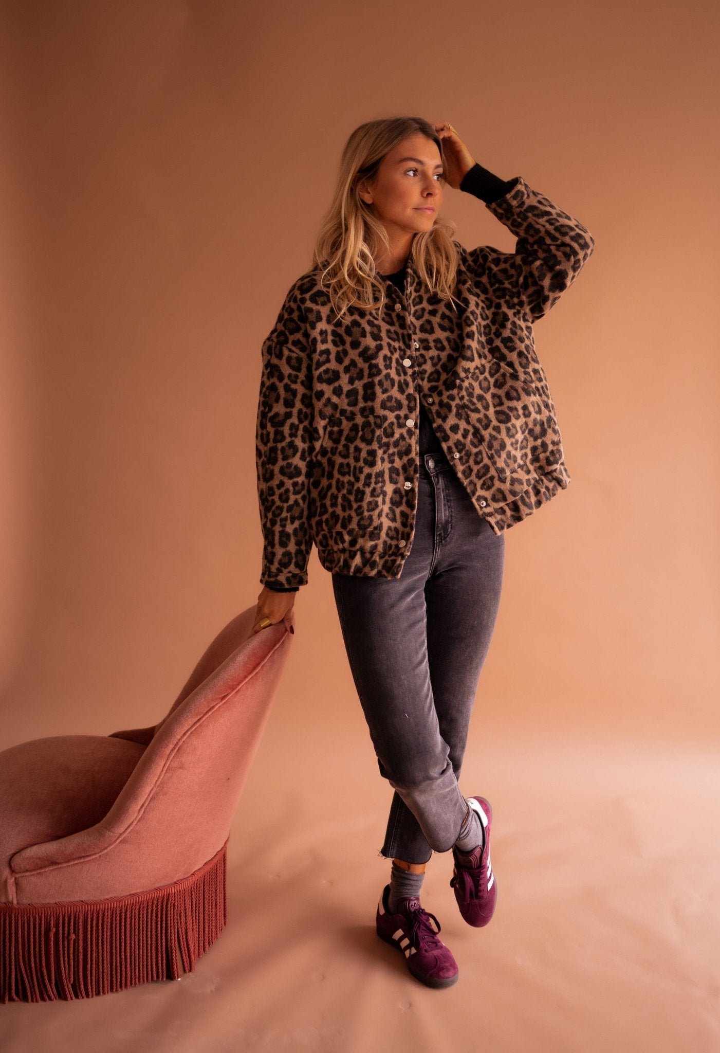 Selvina™ – Trendig Leopardjacka för Kvinnor