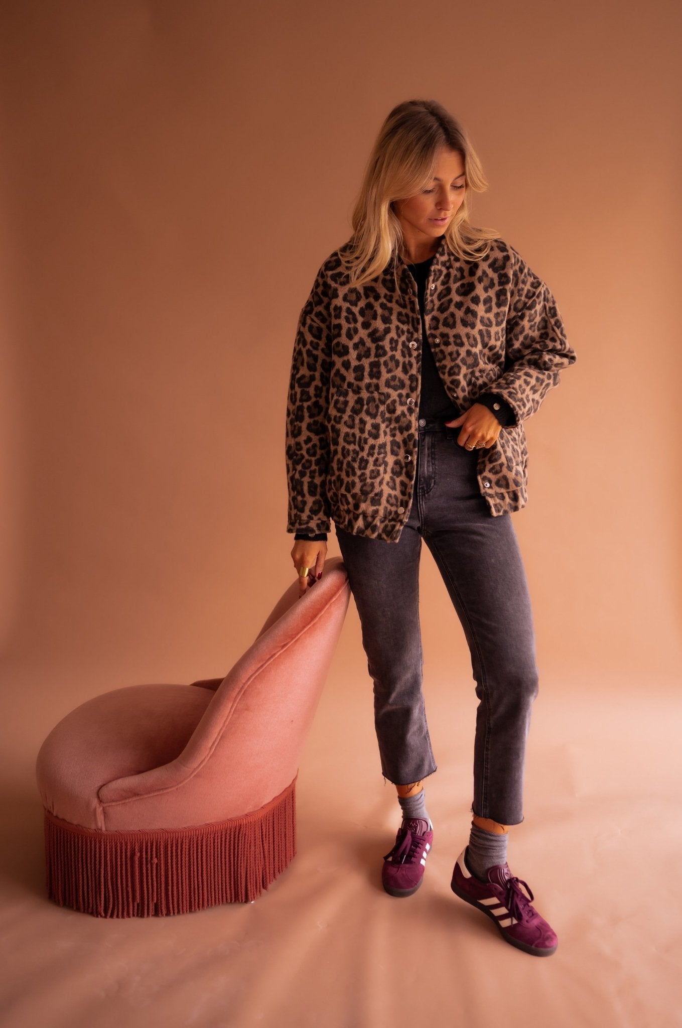 Selvina™ – Trendig Leopardjacka för Kvinnor
