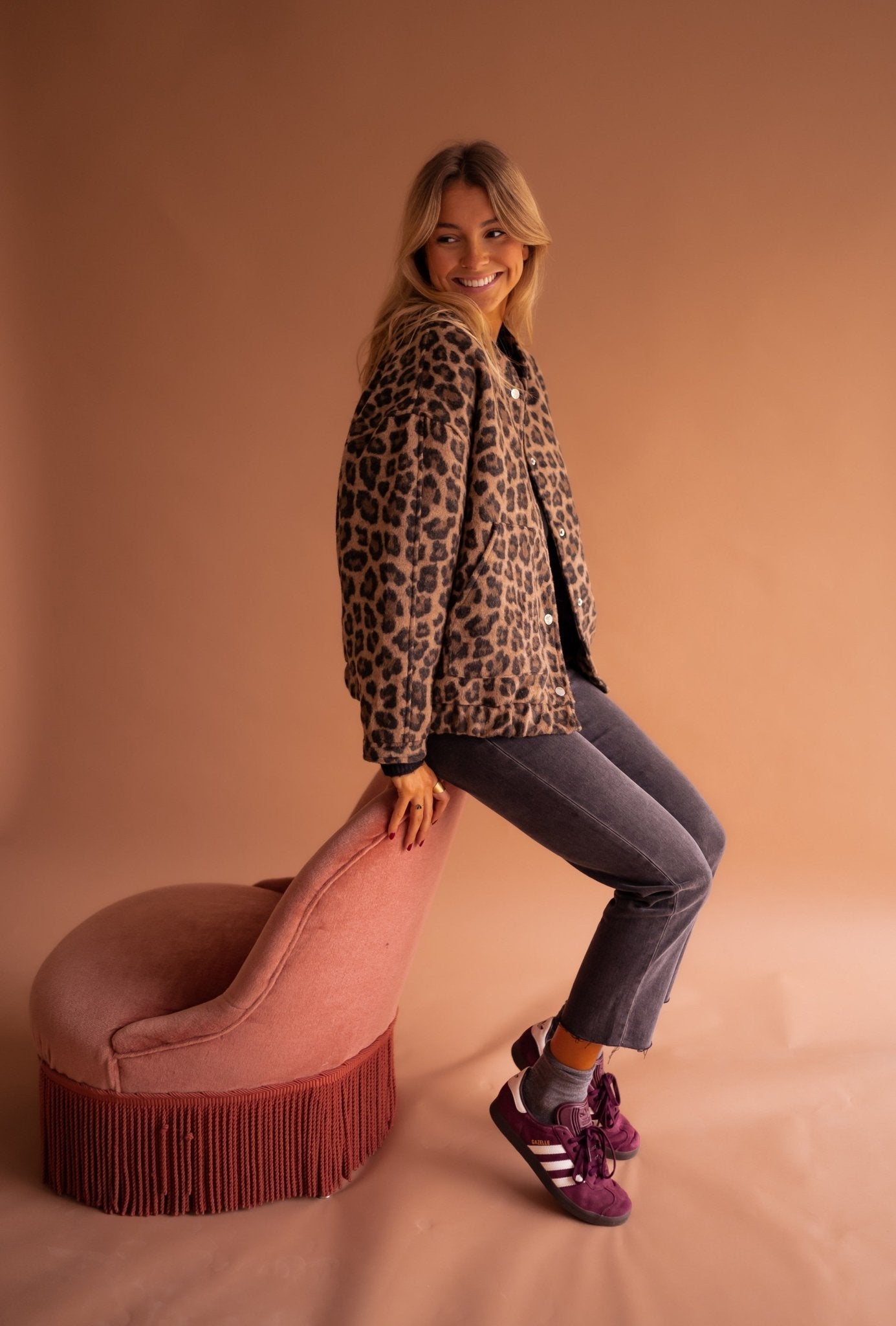 Selvina™ – Trendig Leopardjacka för Kvinnor