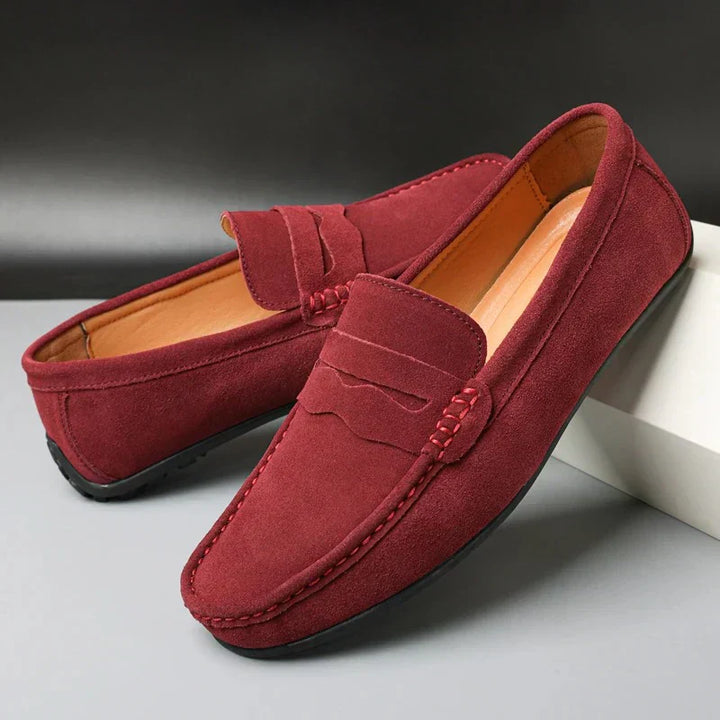 Christian™ – Retro loafers i mocka för män