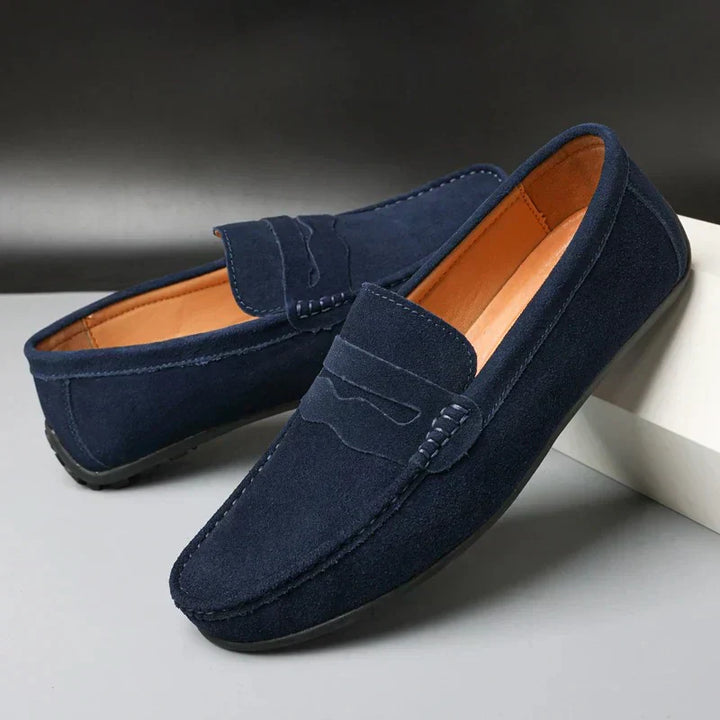 Christian™ – Retro loafers i mocka för män