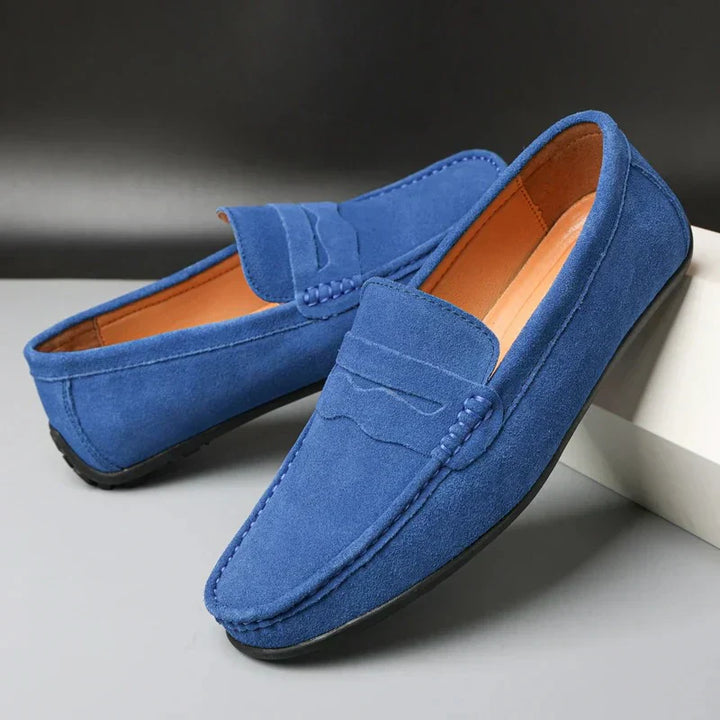 Christian™ – Retro loafers i mocka för män